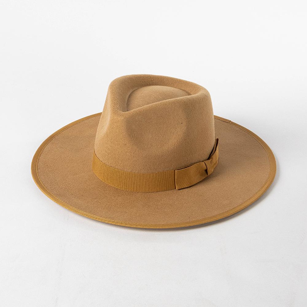 Cappello Fedora di Marca di Lusso per Donna Cappello Panama Cappelli Jazz per la Chiesa Cappelli Invernali Eleganti in Lana Cappello Rosa Cappello da Matrimonio