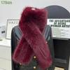Fake Fur Long Scarf Soft Plush Fur Decor Winter Fluffy Warm Scarf Thick Luxury Wraps Shawl For Women