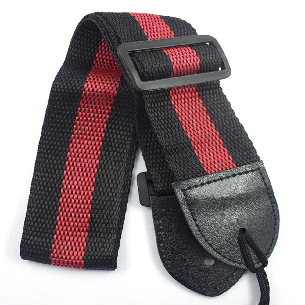 

Stripe Bass Ukulele Belt Leather Personality Guitar Straps Music Instrument синій