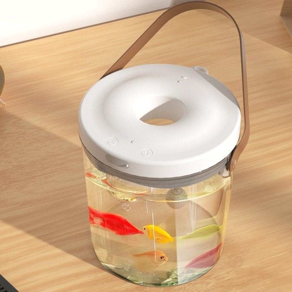 PC Plastic Breeding Aquarium Transparent Handheld Fish Tank Ecological Fish Tank  Educational Toy