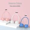 USB Rechargeable Foldable Bladeless Neck Fan - Portable, Silent, and Safe