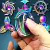 Metal Colorful Finger Spinner Toy Rainbow Fidget Spinner Hand Spinner Anti-Anxiety Toy For Children Adult Relieves Stress Gifts
