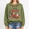 Women's Christmas Print Long Sleeve Top Casual Fall Winter Blouse for Holiday and Everyday Wear