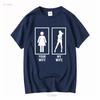 T-shirt Divertente e Sexy di Tua Moglie Mia per Adulti Unisex Umorismo Festa del Papà Marito Top Vintage Lavato per l'Uso Quotidiano Abbigliamento Firmato