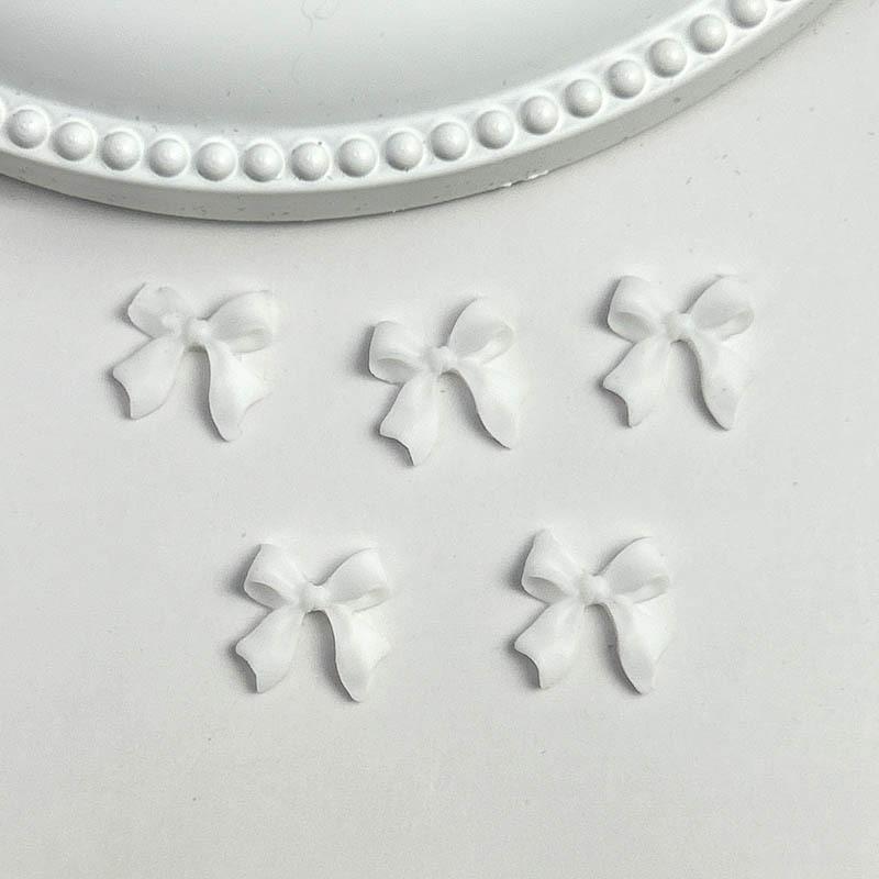 Hot-Selling Bowknot Nail Art Accessories Macaron Color Solid Color Ribbon Bowknot Mixed Pack