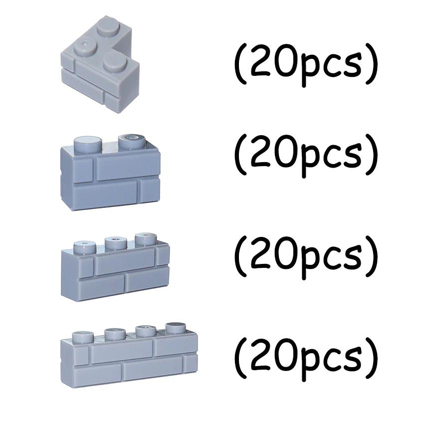 DO IT YOURSELF Construction Bricks MOC Thick Wall Blocks Figures City Learning Creativity Playthings ideal for Kids Traditional Dimension