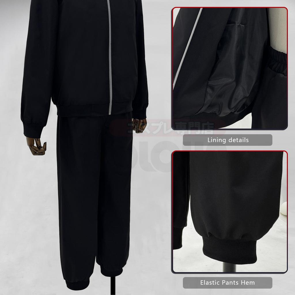 HOLOUN Jujutsu JJK Anime Itadori Yuji Cosplay Costume Wig Latest Hoodie Pants Halloween Christmas Convention Rose Net Synthetic