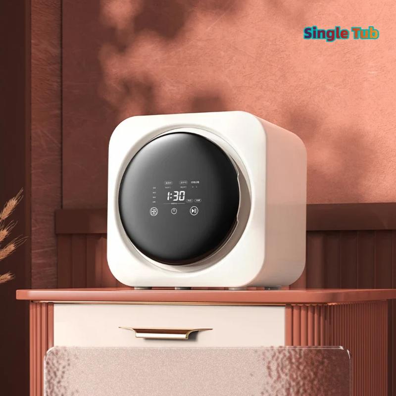 Jednokomorová/Dvoukomorová pračka, Domácí Malá Pračka na spodní prádlo, ponožky, Integrovaný typ pro praní a sušení, Nástěnná, Stolní