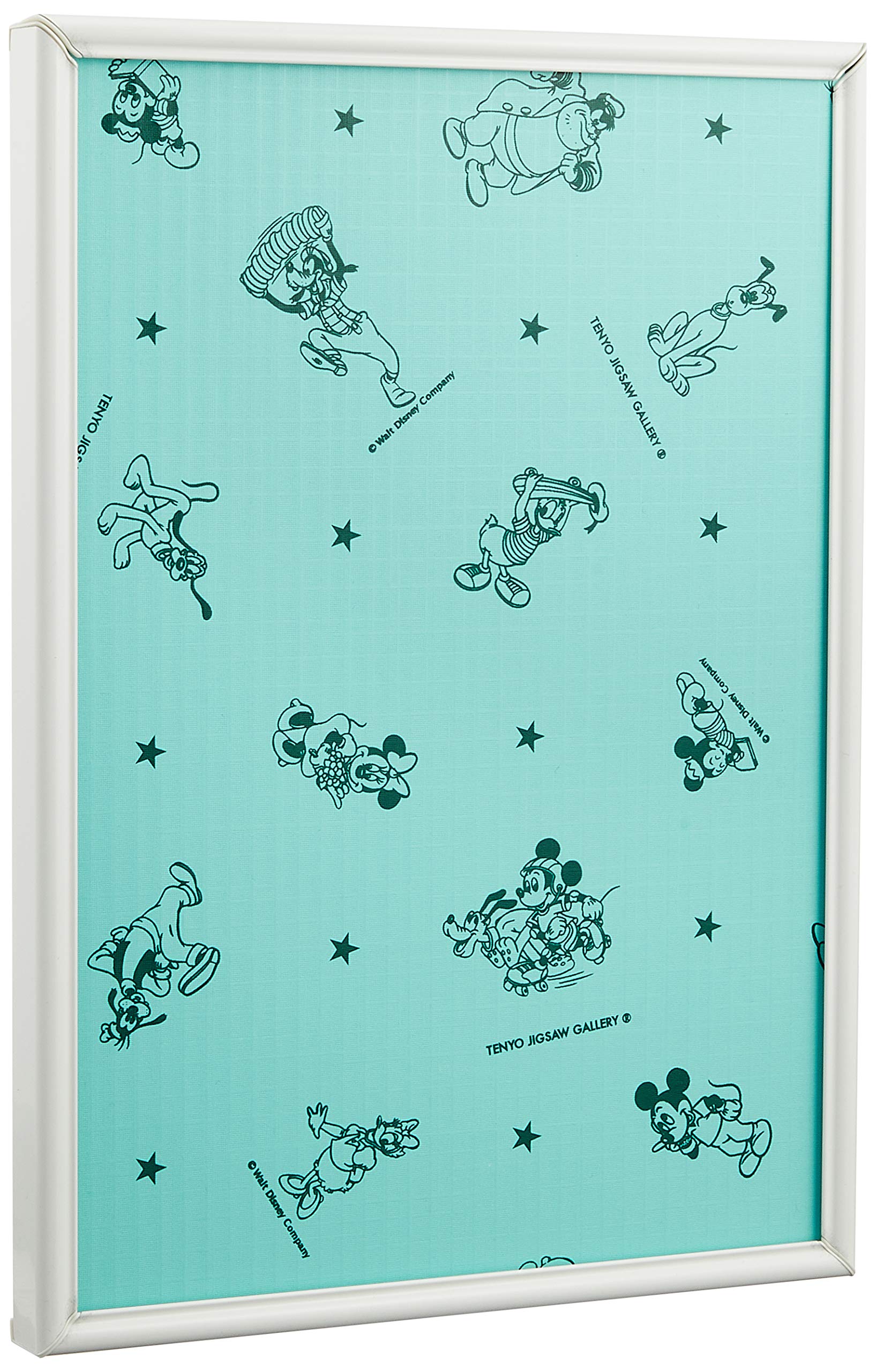

Tenyo [Made in Japan] Aluminum Puzzle Frame, Disney-Specific Safety Panel, 200-Piece, White (22.5x32cm), One-Touch Front Opening with Locking