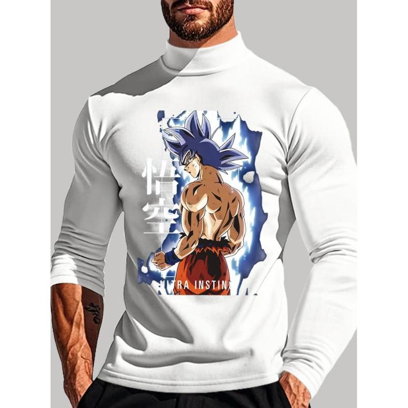 

Dragon Balls Slim Fit Long Sleeve Tee, Stretch Polyester, Solid Gray, Flexible & Wrinkle-Resistant XXL чорний