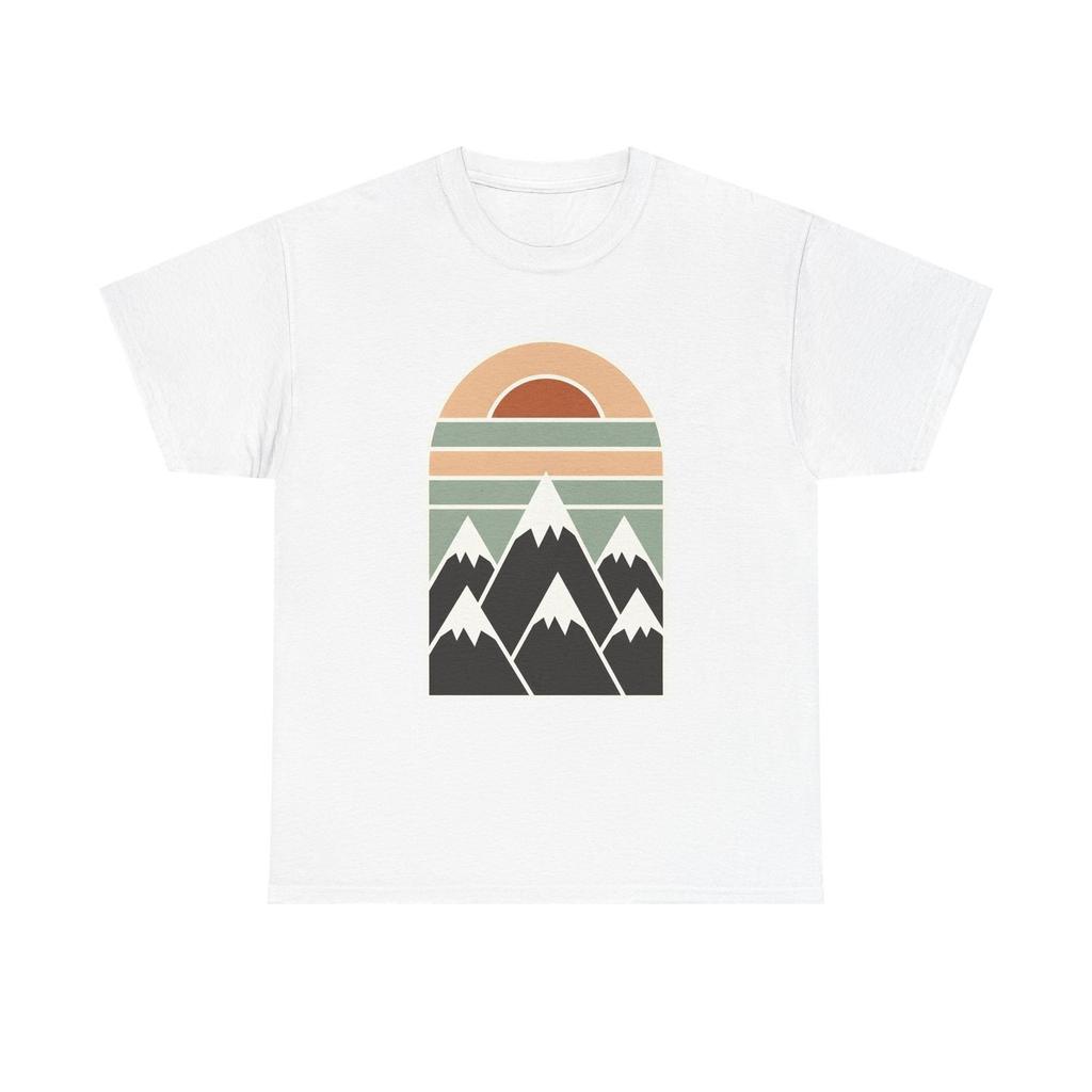Mountain Twilight Shirt Nature Adventure Gift Women Flat Tee Mountains T-Shirt