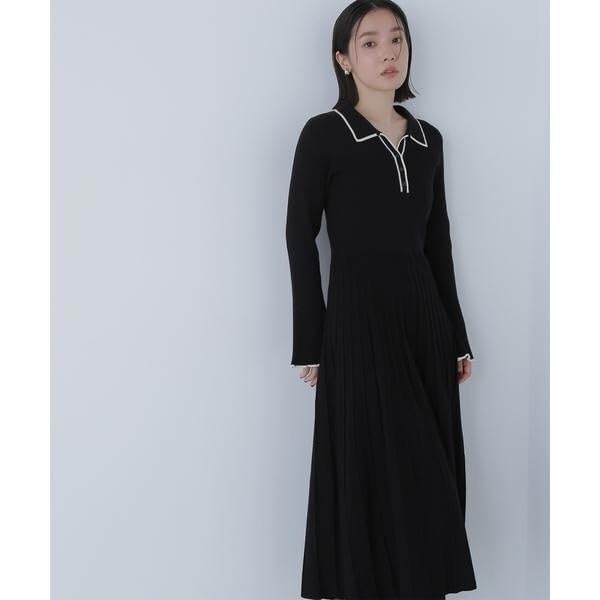 Natural Beauty Basics Skipper Bicolor Knit Dress (Beige/M)