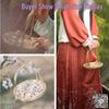 Handgeflochtene Bambus-Handtasche, Spreuschale, Trockenschale, Bauernhaus-Snackkorb, Bambuskorb, Hanfu-Requisiten