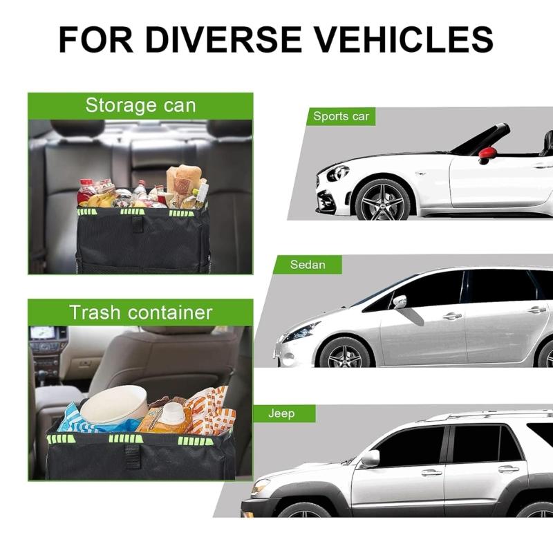 Multifunctional Car Seat Storage Bag Oxford Cloth Storage Bag Garbage Bag Organizer Box Trash Can