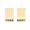 Trend Stripe Personalized Wave Gold Color Smooth Drop Earrings for Women Personality Fashion Geometry Jewelry Pendientes