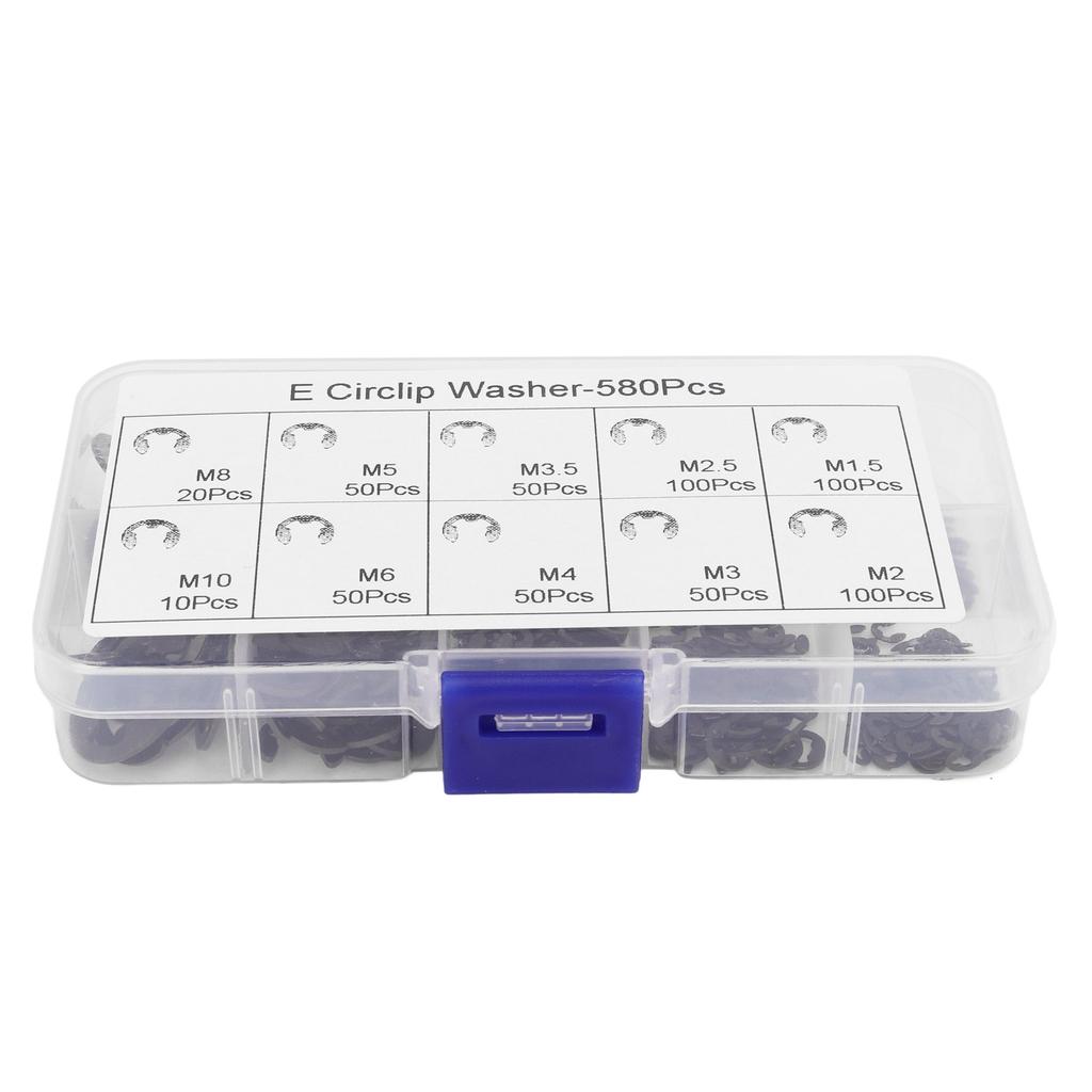 Pcs E Circlip Washer Set with Storage Box Stainless Steel Firm Fixing E Type Retaining Washer