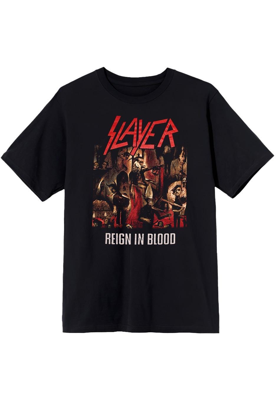 

Slayer God Hates Us All Peripheral Pattern Printing Summer Luxury Brand Cotton Mens and Womens TShirts Short Sleeves M