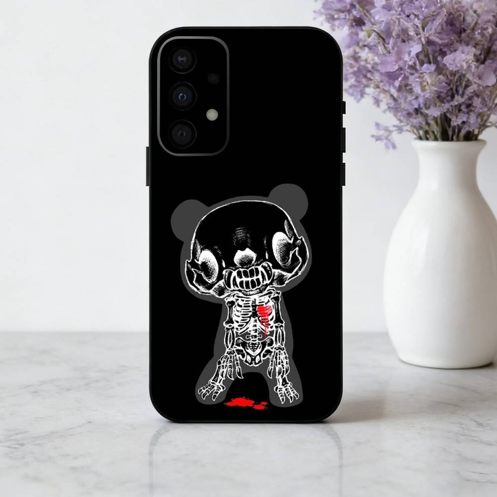 Cartoon E-Edgy G-Gloomy B-Bear-R Phone Case For Samsung Galaxy A73,A72,A71,A70,A53,A52,A51,Others Soft Black Cover