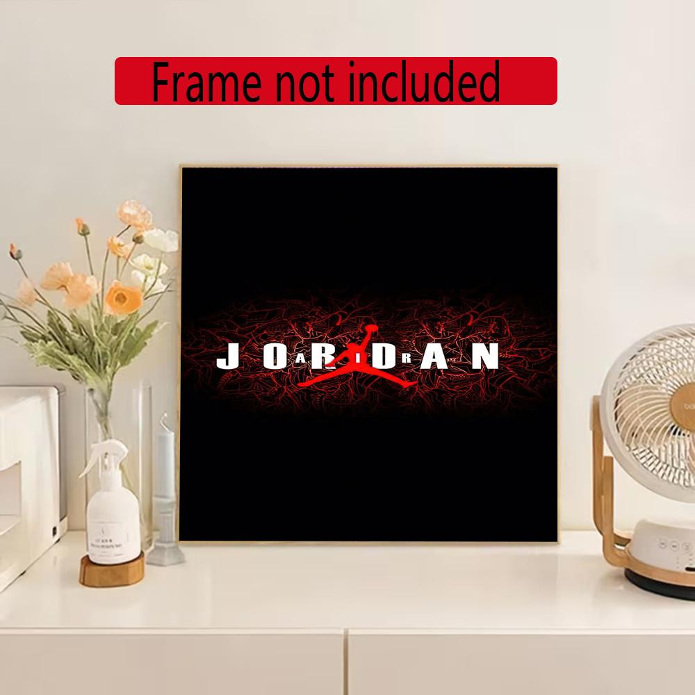 Jordan Diamond Painting Round Diamond Mosaic Rhinestones Diamond Embroidery Craft Kit Wall Decor Without Frame