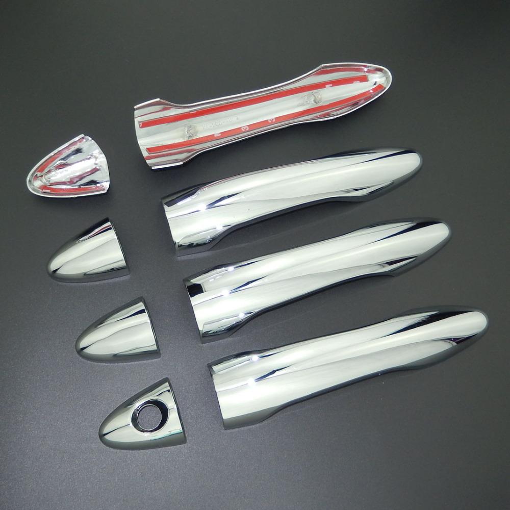 For Kia Optima K5 2010-2015 Car Chrome Styling Side Door Handle Covers Trims & Door Bowl Cover 2011 2012 2013 2014 Free