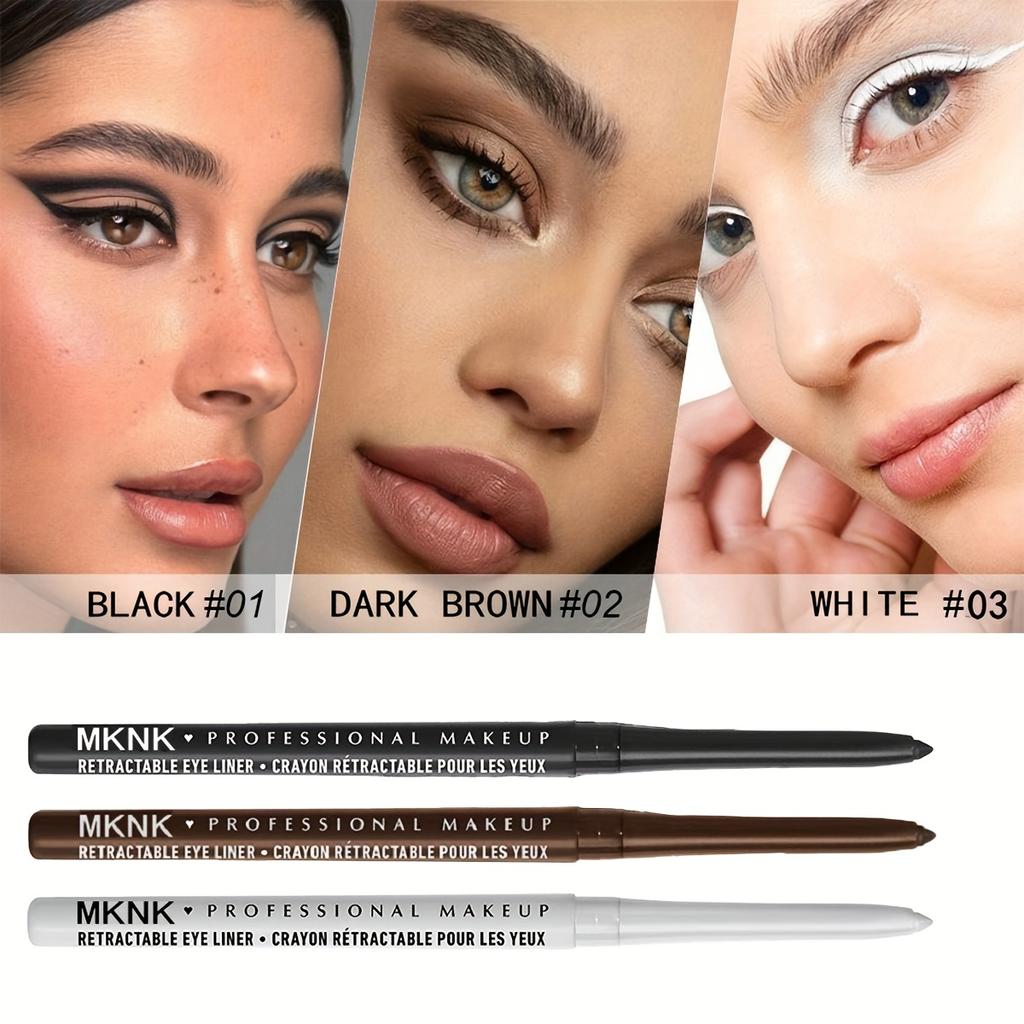8-Color Gel Eyeliner Pencils - Waterproof Smudge-Proof Long-Lasting