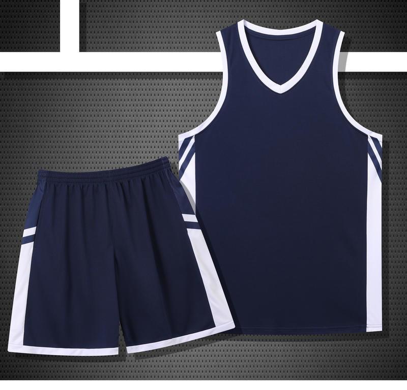 Unisex Basketball Uniform Set: Jerseys for Students, Team Vests, Youth Sports Training Kits with Custom Printing
