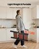 3 Step Ladder, Folding Step Stool with Wide Anti-Slip Pedal and Comfort Handgrip, Lightweight 150 kg Capacity Portable Aluminum Plant Support,