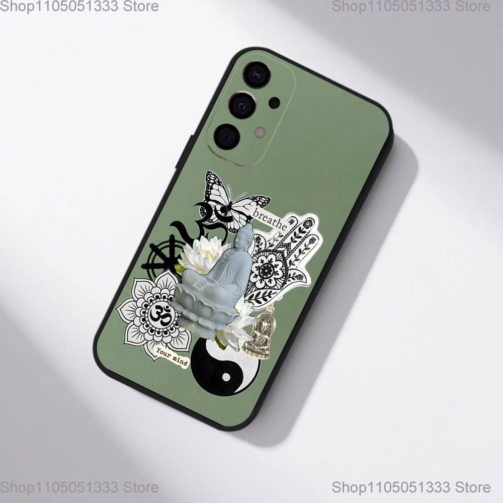 The Buddha Phone Case For Samsung S25,S24,S21,S22,S23,S30,Ultra,S20,Plus,Fe,Lite,5G Black Cover
