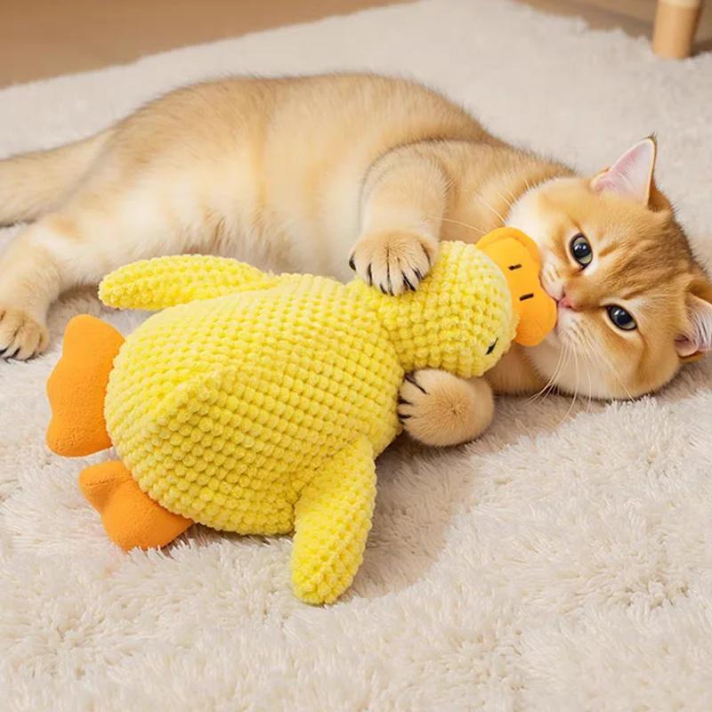 Dog Toy Stomping Duck Bite Resistant Grinding Teeth Cleaning Large Dog Interactive Entertainment Puppy Boredom Pet Plush Toy