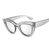 New Vintage Cat Eye Sunglasses Woman Retro  Cateye Shades Sun Glasses Gradient Mirror Plastic Frame Designer Oculos De Sol