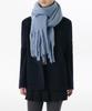 MUSINSA STANDARD Fluffy Bold Muffler [Sky Blue]