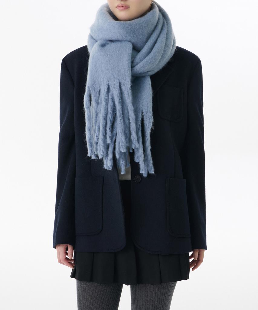 MUSINSA STANDARD Fluffy Bold Muffler [Sky Blue]