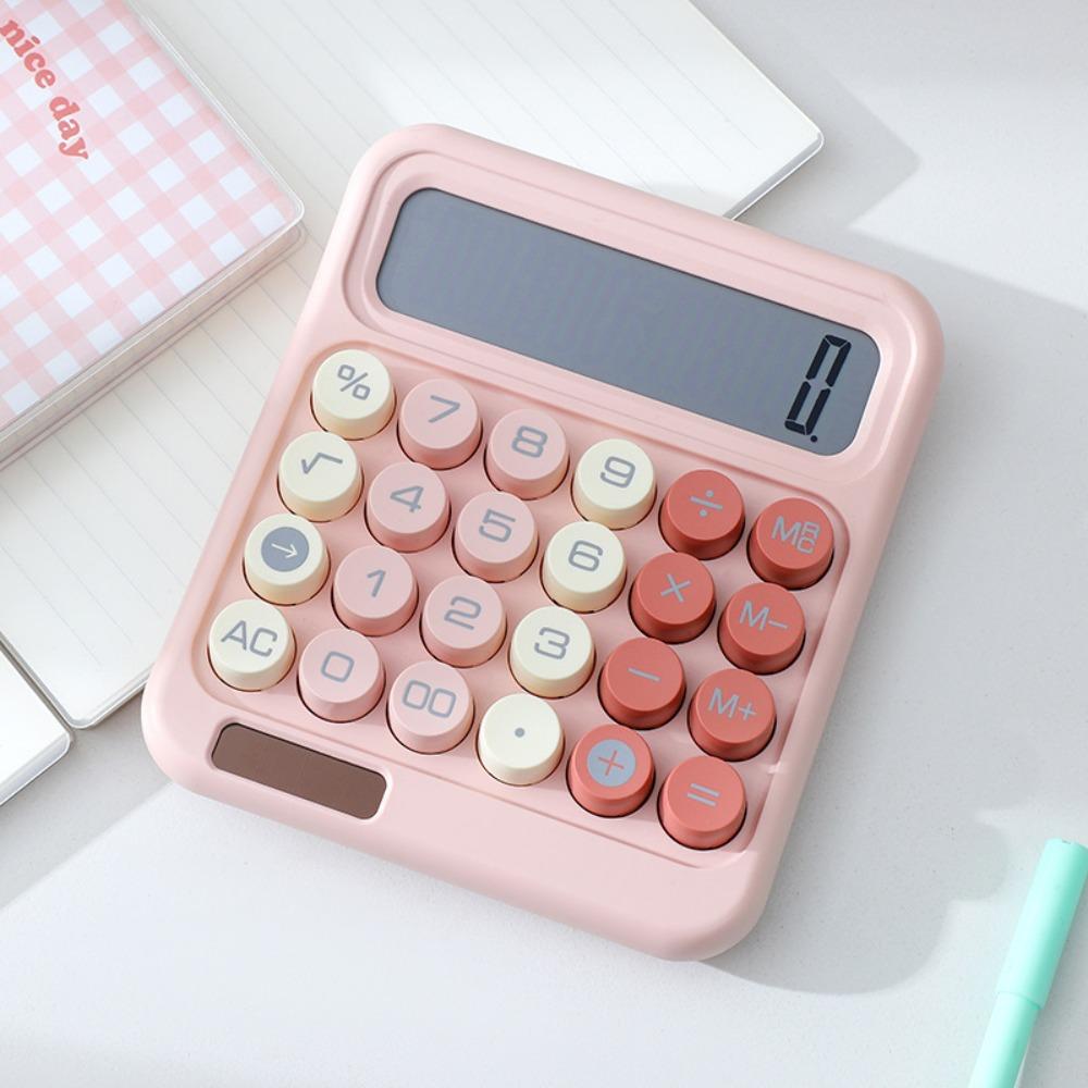 High Sensitivity Button 12 Digit Calculator Candy Colored Calculator  Student Stationery