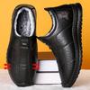 Cotton Shoes Men's Winter Polyurethane Leather Boots Large Size Thermal Short Boots Hair Generation Boots Piled Thickened Cotton Boots