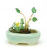 PLATZ THE BONSAI Oval Potted Planter Finished Product BONN04 1/12 [Light Blue]