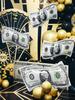 2pcs Money Banknote Balloons Large Size Dollar Counterfeit Reusable Balloons for Birthday Decoration Dollar Bill Party Balloon