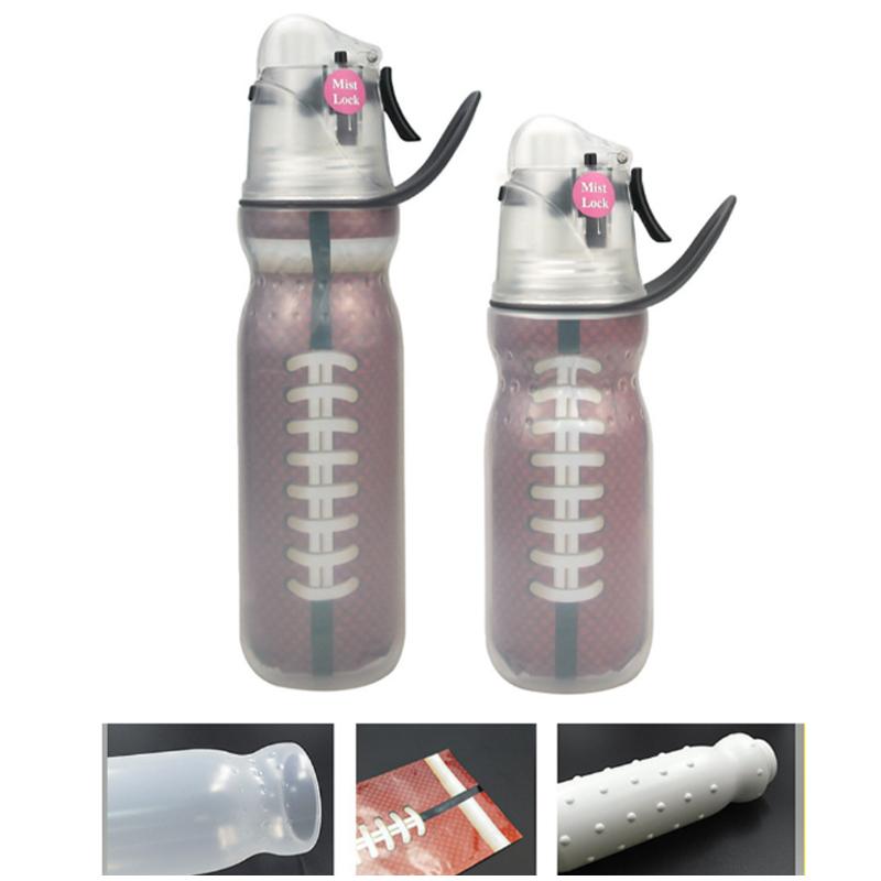 Bidon ze spryskiwaczem Dwuwarstwowy 3 w 1 Wielofunkcyjny Izolacja na zimno Sporty outdoorowe Podróże Kemping Przenośny Odporny na upadki Kubek sportowy termos