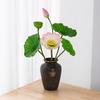 High-End PU Lotus Simulation: Chinese-Style Artificial Flower Decoration and Photo Prop for Living Room.