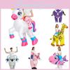 Koala Giraffe Unicorn Pig Tropical Fish Cosplay Inflatable Suit Easter Halloween