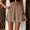 Women High Waist Solid Shorts Spring Summer Pant Lady Casual Outfit Short Pants Beach Holiday Simple Clothing