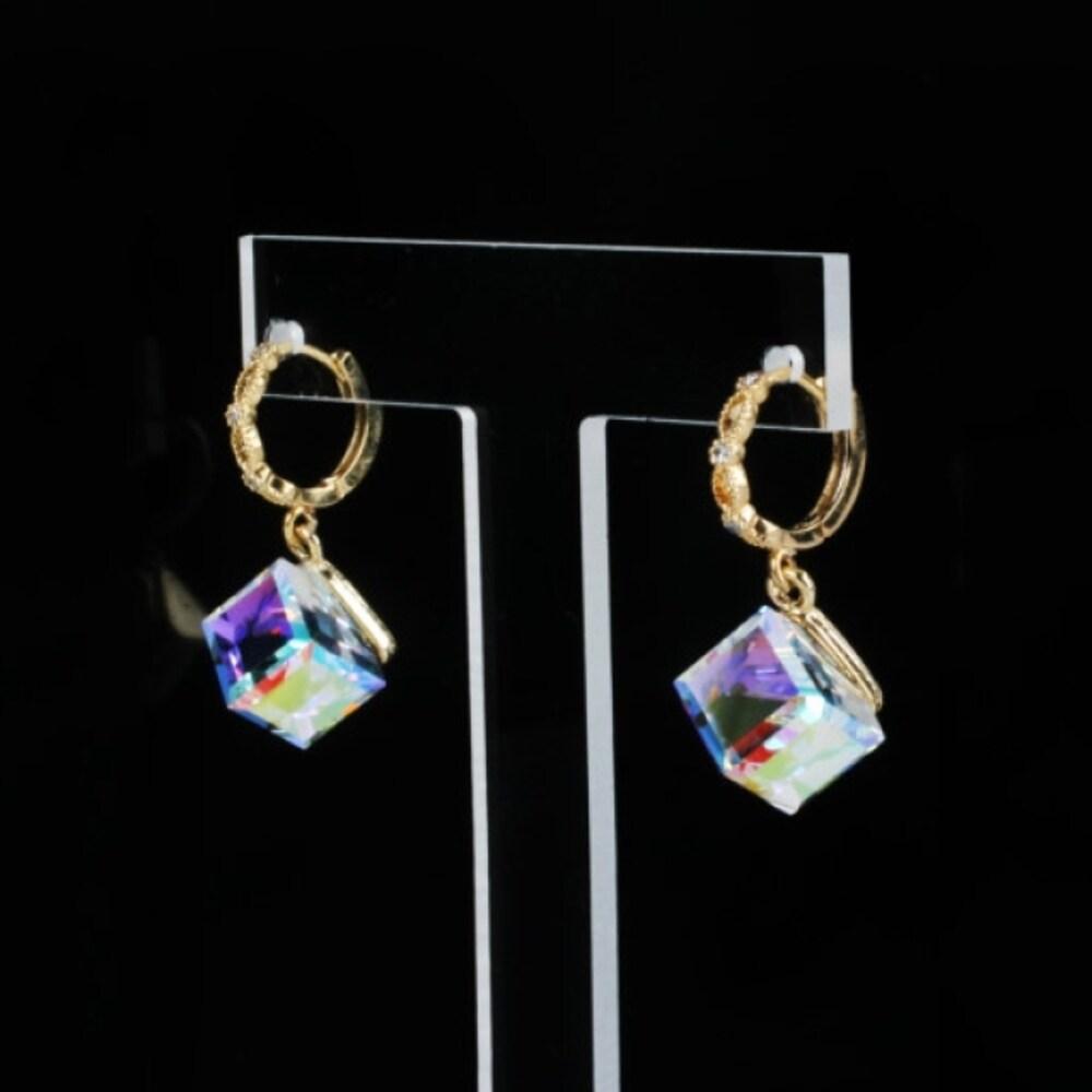 [Juana Yoon] Cube One-Touch Earrings