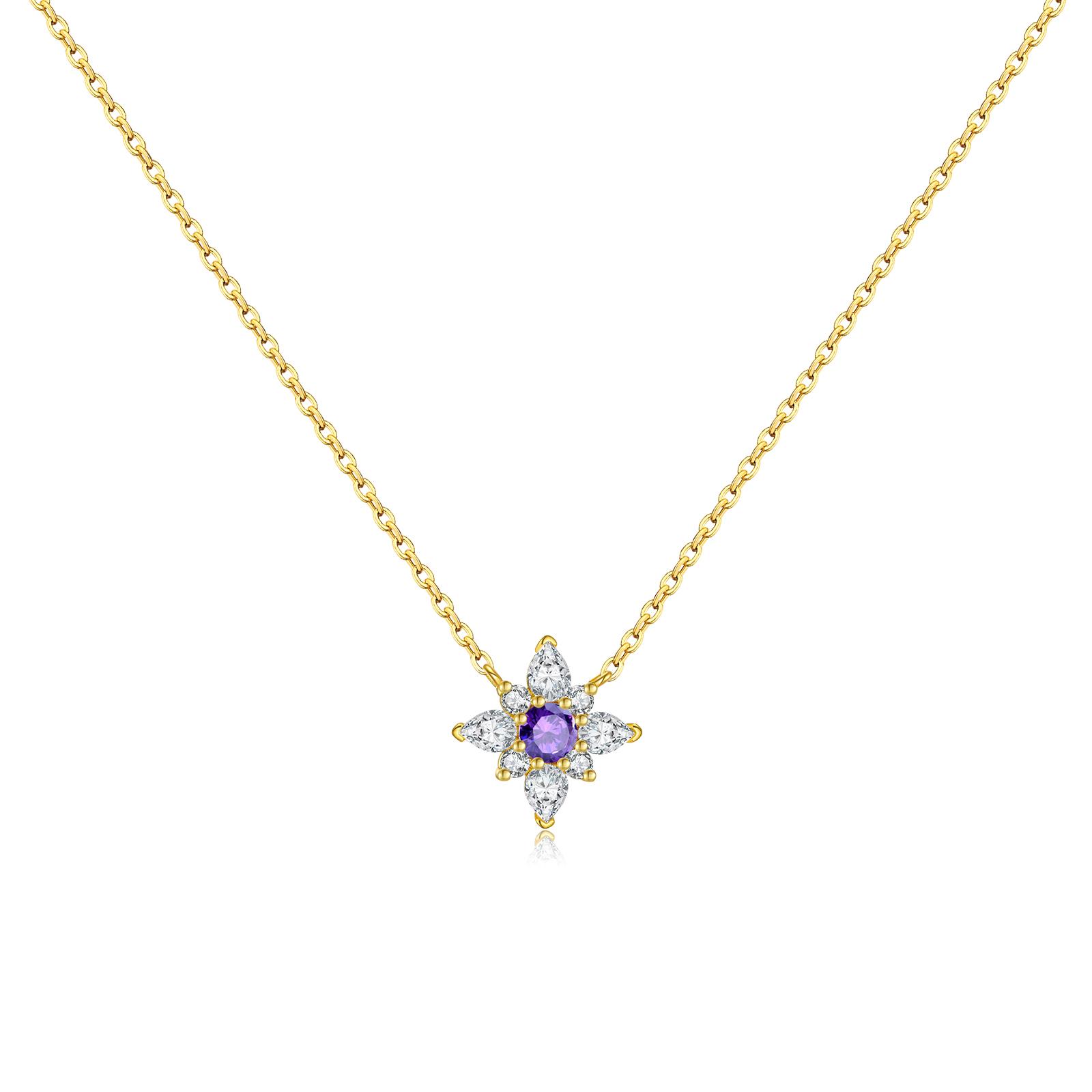 

Sterling Silver Round Pear Shape Zircon Pendant Long Necklace Luxury Women Wedding Fine Jewelry Gift золотий