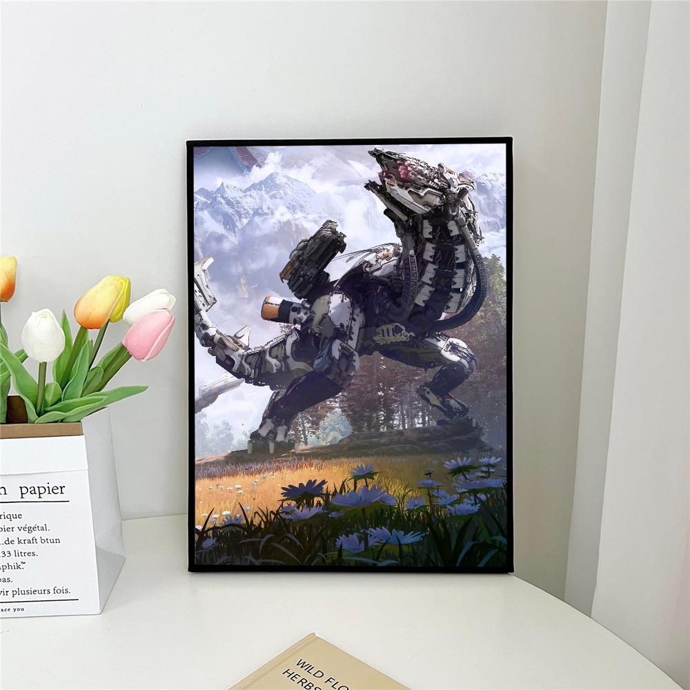 

1 шт. Самоклеящийся художественный постер Horizon Zero Dawn Game, водонепроницаемая бумажная наклейка для декора стен кофейни, бара 21cm×30cm NoFrame