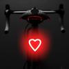 Creative LED Bike Tail Light Rechargeable Bicycles Rear Safety Warning Light Bicycles Taillights Cycling Accessories