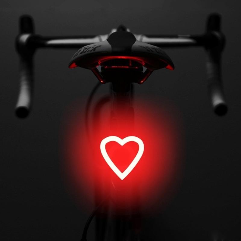 Creative LED Bike Tail Light Rechargeable Bicycles Rear Safety Warning Light Bicycles Taillights Cycling Accessories