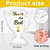 Piaopiaoniu 12 Pcs Appreciation Acrylic Trophy Awards Bulk Mini Employee Appreciation Gifts Small Thank You Plaque For Recogniti
