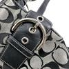COACH Signature Diagonally hung Shoulder Bag leather black Women K05M-3574 Used