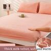2025 Autumn/Winter New Single Milk Velvet Thickened Bed Sheet, Mattress Protective Cover, Coral Velvet Bed Shee