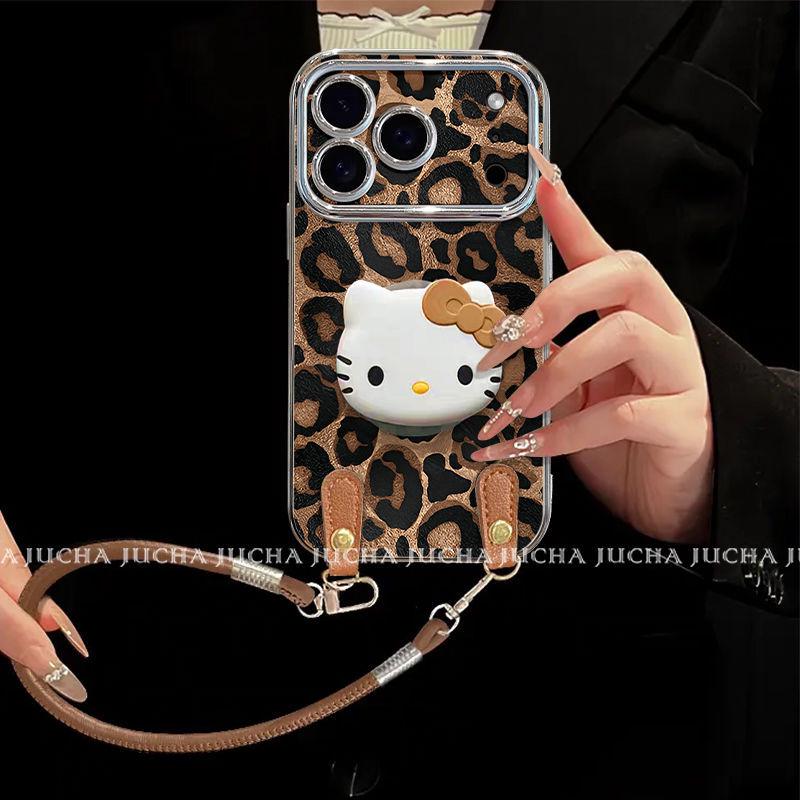 Brown Leopard Print KT Apple iPhone16 Pro Max Anti-Fall Case - High Appearance Value