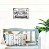 Vintage Rustic Metal Sign Yard Patio Decor 20x30cm